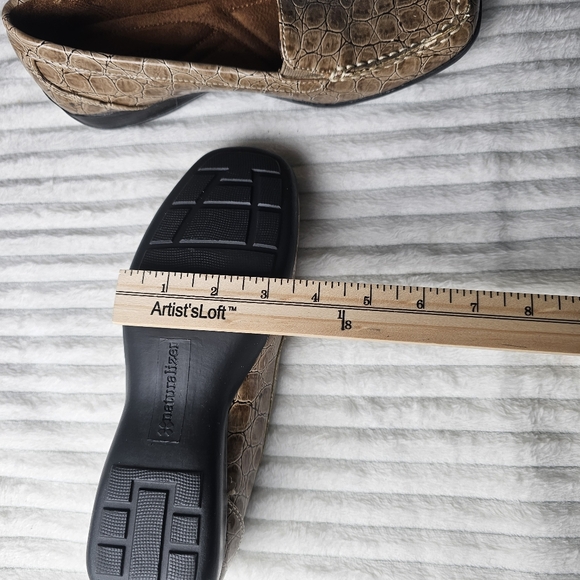 Naturalizer Carleen Loafers Women’s 8M Faux‎ Croc Embossed Comfort Slip On Shoes - Picture 10 of 11